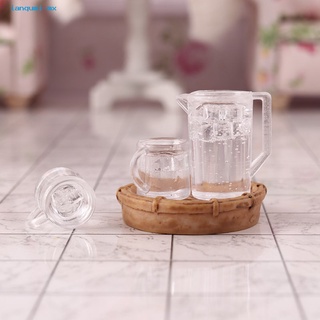 ianqumi exquisita taza de agua de juguete casa de muñecas de alimentos frío hervidor de agua muebles portátiles para 1/12 casa de muñecas