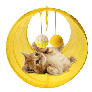 Prettyhomes tubos de túnel plegables divertidos para mascotas/gatos/cachorros/cachorros/hurones/juguete de conejo (1)