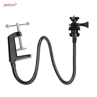 janice7 Camera Bracket with Enhanced Desk Jaw Clamp Flexible Gooseneck Stand for Webcam Brio 4K C925e C922x C922 C930e C930 C920 C615