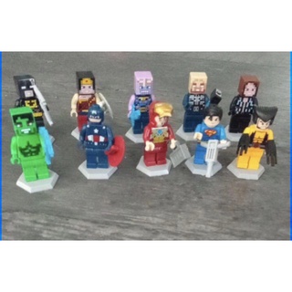 mini figuras ,spiderman, ironman Hulk,thor ,supermán , Batman