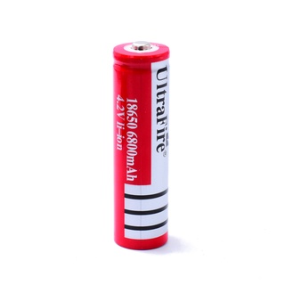 Bateria Pila Recargable 18650 4.2v alta capacidad Rojo