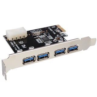 Adaptador De Tarjeta De Expansión PCI-E A USB 3.0 HUB Express De 4 Puertos 5 Gbps Velocidad DySunbeymall (8)