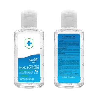 moda 65ml portátil desinfectante de manos gel sin limpieza desinfección lavado de manos líquido