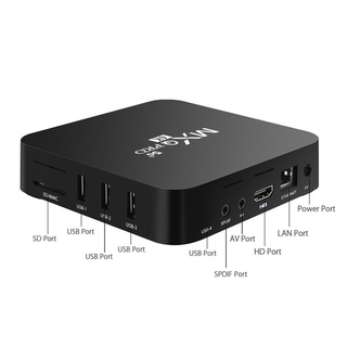 mxq pro 4k 2.4ghz/5ghz wifi android 10.0 quad core smart tv box reproductor multimedia 2bg+16gb/2gb+128gb tv box (9)