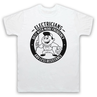 Cotton Electricians Do It With More Frequency Less Resistance T-Shirt Regular Mens