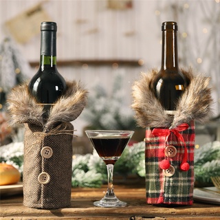 Creative Christmas Sweater Red Wine Bottle Cover Bags