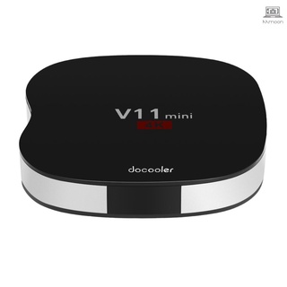 Docooler V11mini Smart Android TV Box Android Rockchip 3229 Quad-Core UHD 4K VP9 Mini PC WiFi & LAN DLNA H.265 reproductor multimedia enchufe de la ue
