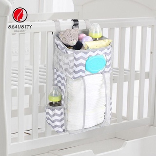 BEAUB Durable Hanging Storage Bag Multi-function Bedding Nursing Crib Bed Diaper Pocket Portable New Nappy Bag Breathable Nappy Organizer Pocket