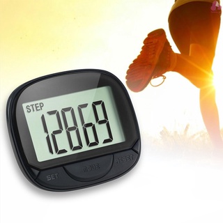 Podómetro Contador De pasos 3d multifuncional con Clip Para seguimiento Fitness Rastreador De pasos/distancia corta/Monitor De calorías portátiles Fitness con función De reloj (3)
