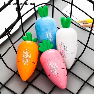 【flymesitomj】 1pc Kawaii Carrot Pencil Sharpener Cutter Knife Stationery Double Control [MX]