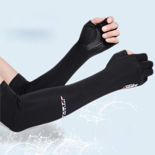 SPORT WOLF Sun Protection Long Arm Sleeve Gloves - Outdoor - UV Protects - Hand wear-Rider Summer outdoor sunscreen men's ice sleeves UV arm guards arm sleeves ice silk sleeve gloves thin section riding driving