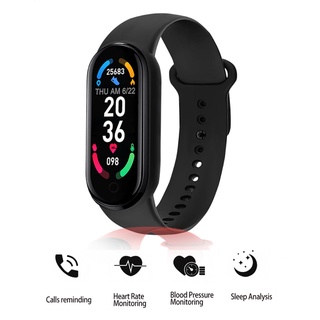 Nuevo reloj inteligente M6 con rastreador de ejercicios/Monitor de presión arterial/ritmo cardiaco en 24 horas