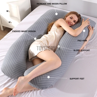 70x130cm forma de U cuerpo completo embarazo almohada maternidad madre dormir cojines dormitorio (7)
