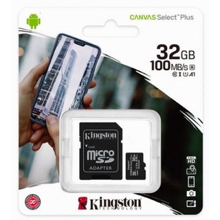 Memoria MicroSDHC Kingston Canvas Select Plus 32GB 100MB/s