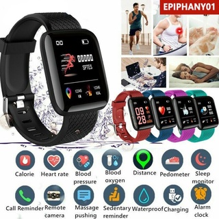 Promotion IP67 impermeable reloj pantalla a color frecuencia cardíaca monitorización de la presión arterial rastreador deportivo 116 PLUS pulsera inteligente de fitness epiphany01_mx (1)