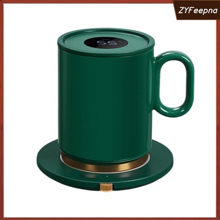 Portable Coffee Mug Warmer Heated Coaster with Digital Display, Tea Mug Heating Pad, Milk Coffee Heating Pad, Heating