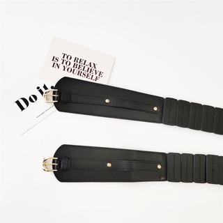 XIYUES Clásico Cintura de mujer Belleza Cinturón ancho Vestido de cintura Grande Negro Moda Mujer Hebilla Hembra Color sólido/Multicolor (6)