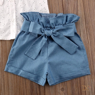 Conjunto de Camisa sin mangas para niñas/Shorts/Moda para niños (6)