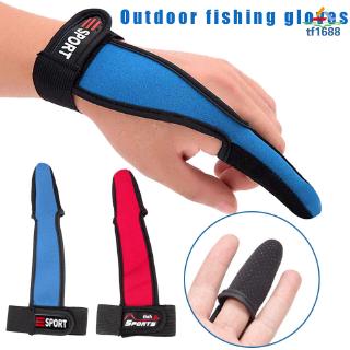 Protector guantes de un solo dedo para la pesca de dedo desnudos pescadores Surfcasting antideslizante guante de pesca de mar herramienta