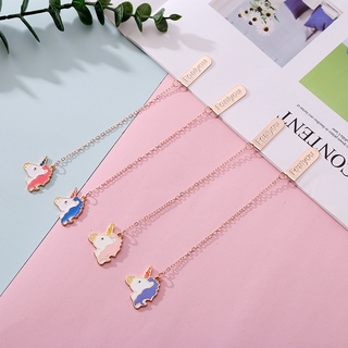 Cute Unicorn Bookmark Pendant Alloy Gifts Student Stationery Reward Gifts School Supplies Stationery