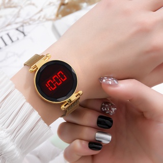 Nuevas señoras LED Digital reloj imán correa pantalla táctil moda mujeres reloj WH0629-82 (6)