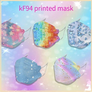 caliente promoción kf94 10pcs máscara con cuatro capas de meltblown coreano en forma de sauce boca de pescado 4d flor máscara cod