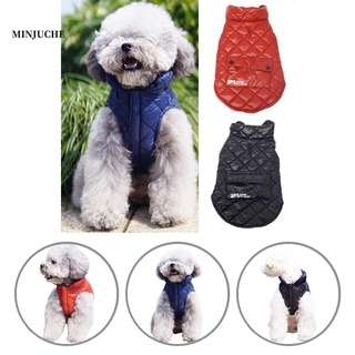 minjuche Fine Workmanship Pet Apparel Pet Dog Sleeveless Coat Clothes Comfortable for Winter