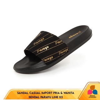 (100% Importación) productos! Sandalia hombres y mujeres importación PARAYU LINE 03 ligero y bueno Flip Flop Sendal