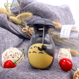 Qqmall figuras de juguete de dibujos animados Totoro modelo de acción figura Totoro con paraguas Anime fiesta decoración Mini Micro paisaje decoración mi vecino muñeca adornos/Multicolor