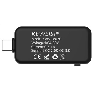 KWS-1802C Probador Tipo C Cargador De Voltaje De Corriente Medidor De Monitoreo De Capacidad . 1207 (6)