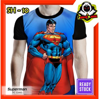 Superman camiseta de superhéroe película camiseta niños animación película figura
