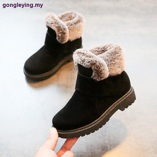 [añadir Terciopelo para mantener el calor] niños y niñas zapatos de algodón, botas de nieve de los niños 2021 nuevo invierno más terciopelo para mantener caliente Martin botas (1)
