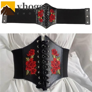 vhogar retro cinturón popular flor decoración cintura moda casual todo-partido cintura delgada faja femenina (1)