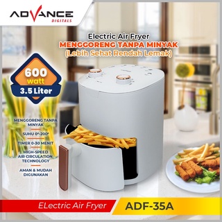 Advance freidora de aire eléctrica ADF-35A 600 vatios | Oficial 1 año de garantía |