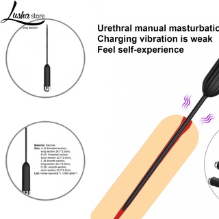 lushastore Deep Insertion Sex Toy Catheter Urethral Dilators Plug Catheter Ergonomic for Men