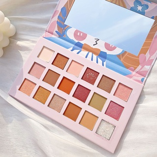 18 Colors Eyeshadow Palette Matte Shimmering Naturally Long Lasting No Smudging Eye Shadow (4)