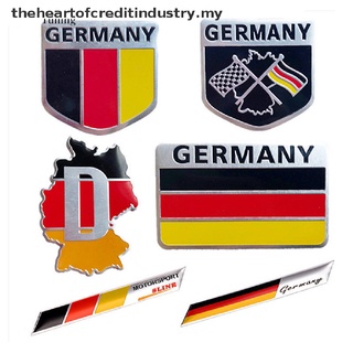 [THEMY] Emblema de coche de aluminio 3D alemania logotipo de la bandera alemana de la rejilla de la insignia de la etiqueta engomada [MY]