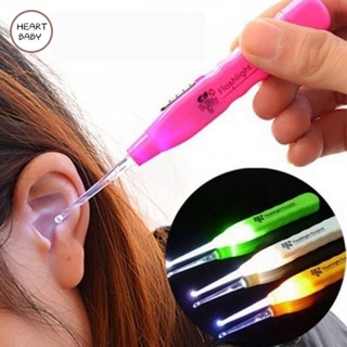 (listo STOCK) Flashlight Earpick luz LED oreja cuchara extraíble orejas herramienta de limpieza