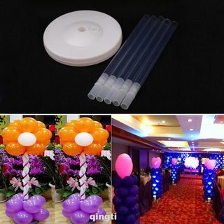 Reutilizable columna arco Base boda cumpleaños plástico soporte hueco fácil configuración robusta decoración suministros con 4 varillas (1)