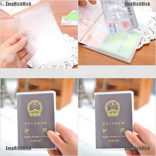 Venta caliente transparente transparente pasaporte cubierta titular caso organizador tarjeta de identificación Protector de viaje (1)