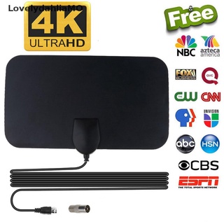 [LovelydahliaMO] Flat 4K Indoor TV Antenna Aerial Digital HDTV Antennas 50 Miles Range Booster Recommended