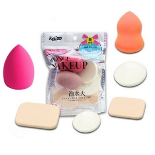 Beauty Blender maquillaje esponja 1 juego de contenido 6 piezas/esponja polvo base/esponja