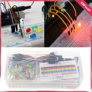 [XMFXVSFT] Kit de Inicio de Componentes Electrnicos Breadboard LED Buzzer Resistor Transistor Set