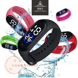 Reloj digital led deportivo A prueba de agua pulsera m4 m3 colorida para adultos/niños/mujeres unisex para hombre (1)