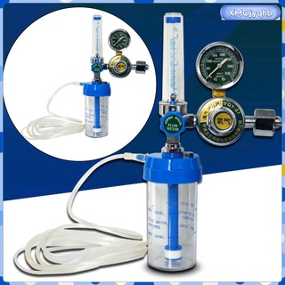 [listo stock] inhalador de medidor de flujo inhalador de presión medidor de presión regulador de la válvula con humidificador botella y manguera para