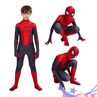 LOHHE [Disfraz De Spiderman] Nature Star Spider man Para Niños , Lejos De Casa Cosplay Lycra Spandex Zentai Traje 3D Estilo