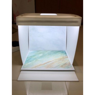 Caja de estudio LED tamaño A3 (31X30 x 24) Color mármol motivo