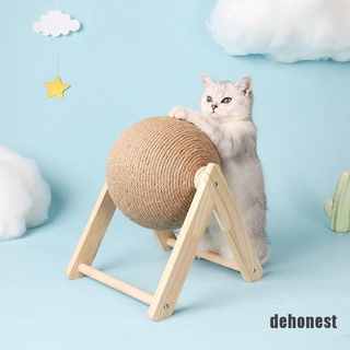 (dehonest) Gato bola de rascador juguete gatito Sisal cuerda bola tabla de molienda patas juguetes gatos