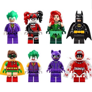 Legoing Batman Movie Minifigures Joker Robin Harley Spiderman Super Catwoman Quinn Hot Heroes B2S9