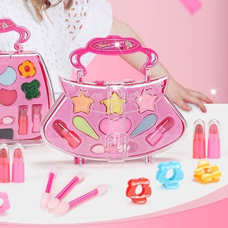 Bubble Shop61 juego de maquillaje para niñas, bolso de mano, niños, juego de sombras de ojos